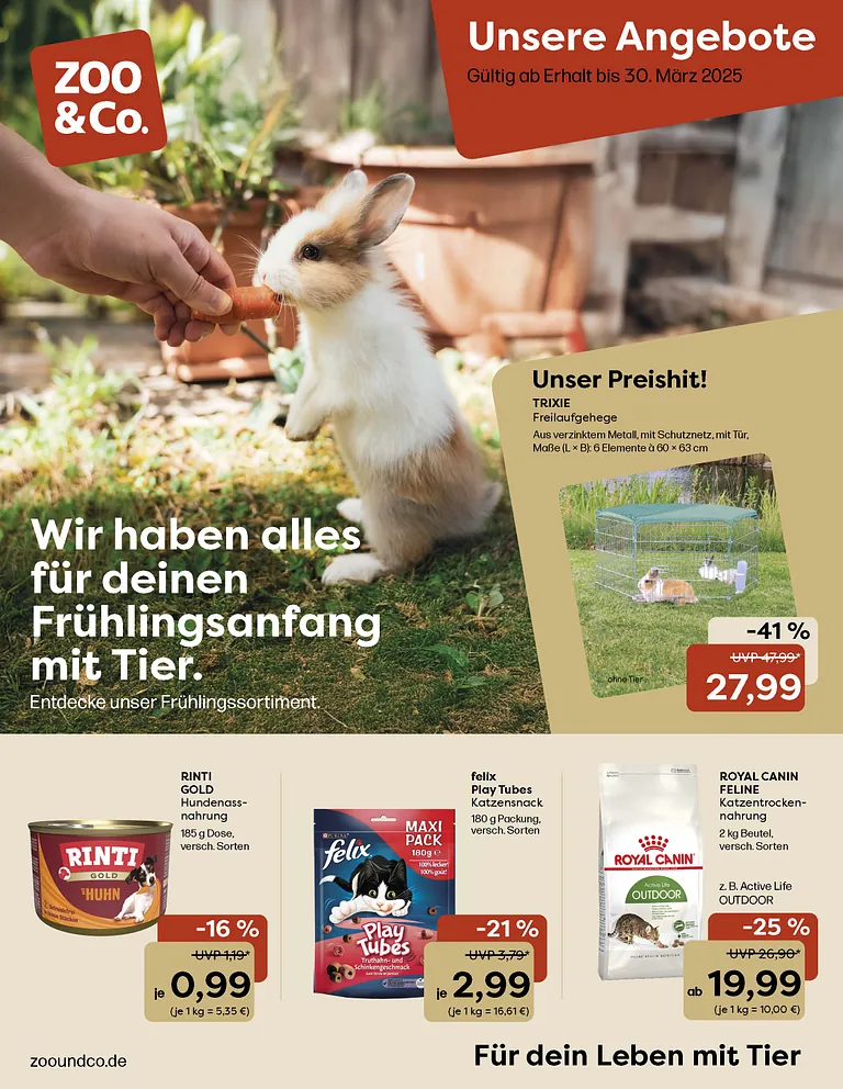 Zoowelt Kienzler Herbolzheim - Monatsbeilage
