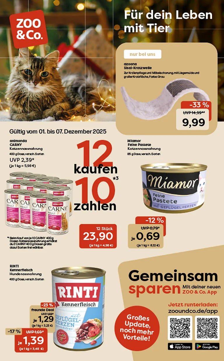 Zoowelt Kienzler Herbolzheim - Monatsaktion
